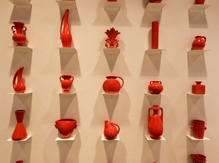 Red Pots on display
