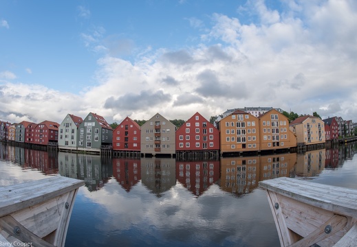 Fisheye view of Trondheim